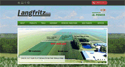 Desktop Screenshot of langfritzseed.com